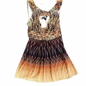 SKY Armando Sexy Keyhole Browns Top $220 Nordstrom Vintage NO DEFECTS NEW